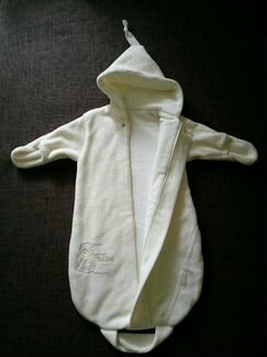 Утепленный флисовый конверт для новорожденного