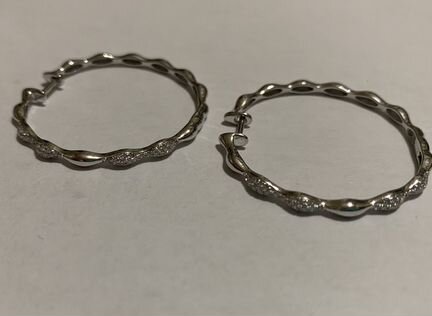 Золотые серьги кольца