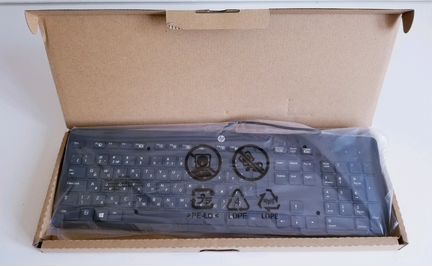 Клавиатура проводная Hp, мышь проводная Hp