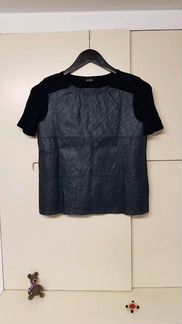 Max co Max Mara кожаная блузка топ оригинал