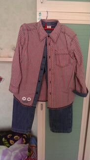 Рубашка S. Oliver и джинсы Stig 110-116см