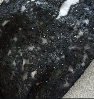 Платье вечернее в пол кружево бисер