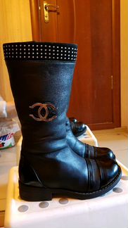 Сапоги кожаные Chanel