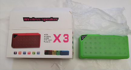 Блютуф колонка X3 абс. новая в коробке