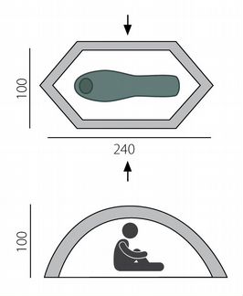 Палатка треккинговая BTrace Bike base