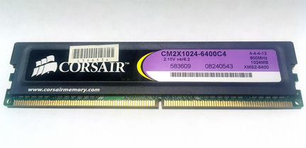 Модуль памяти dimm DDR2 Corsair CM2X1024-6400