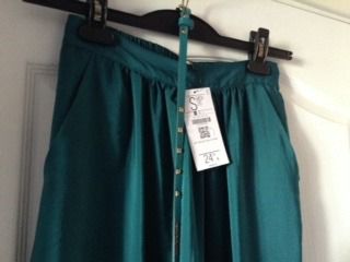Юбка новая длинная цвет малахит