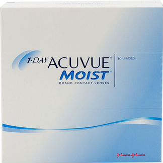Контактные линзы 1 day Acuvue Moist 90 шт (1 D)