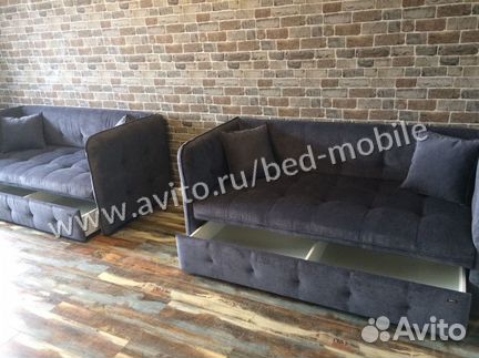 Диван Софт фабрики Клюква графитовый