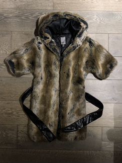 Шуба с капюшоном