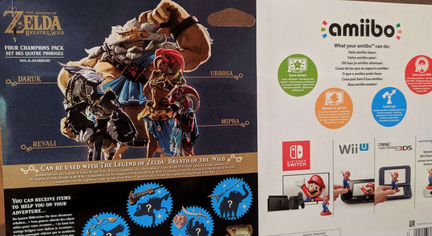 Nintendo Amiibo The Legend of Zelda botw Чемпионы