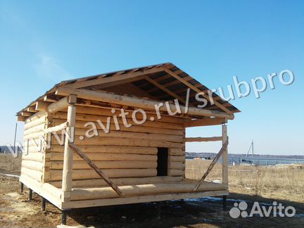 Сруб бани