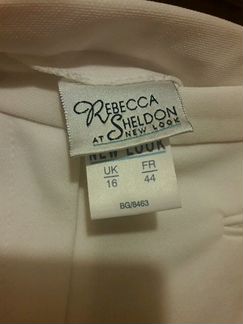 Роскошные брендовые белые брюки Rebecca Sheldon