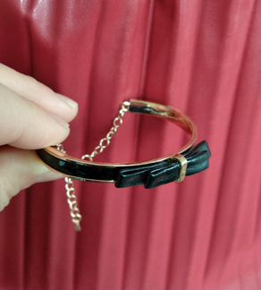 Браслеты Бантик черный и белый