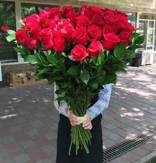 101 Роза, Букеты Цветы Розы 25 51 151 201 Доставка