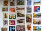 Почтовые марки иностранные 64 штуки Юбилейные даты