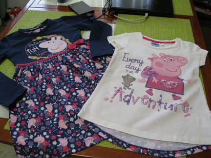 Платье и футболка peppa PIG