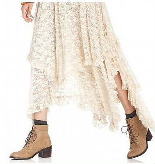 Free People платье кружевное