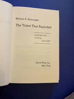 The Ticket That Exploded (Burroughs, William S.)