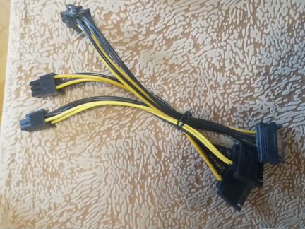 Переходники блока питания: SATA, Molex, 6PIN