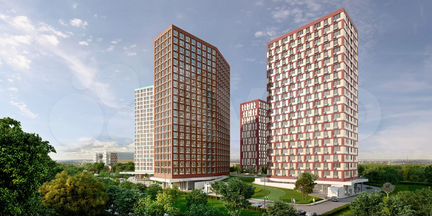 Апартаменты-студия, 22.4 м², 20/21 эт.
