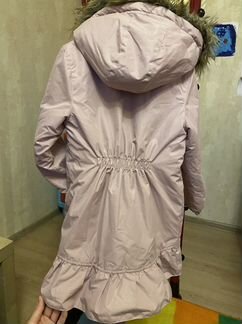 Зимнее пальто парка для девочки 134