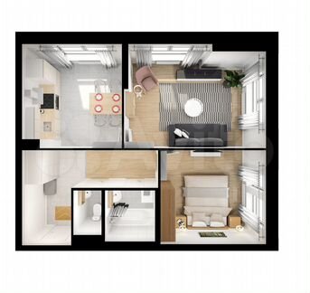 2-к квартира, 53 м², 31/33 эт.