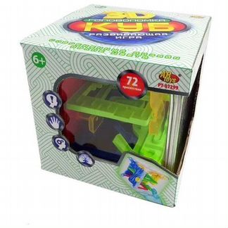 Куб головоломка ABtoys интеллектуальный 3D, 72 барьера, в коробке (PT-01299)