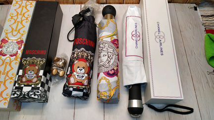 Зонты Moschino,Versace,Chanel