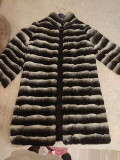 Шуба под шиншиллу экомех искусственная женская