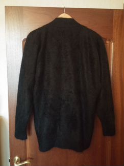 Новый шерстяной кардиган с ангорой - р. 48-50