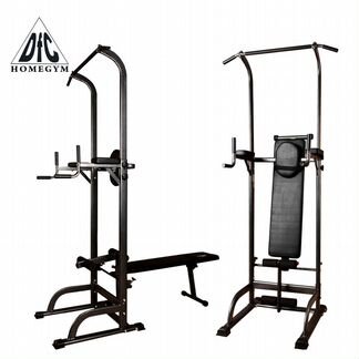 Тренажер со скамьей DFC power tower G003