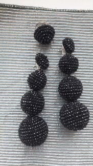 Серьги кольцо комплект