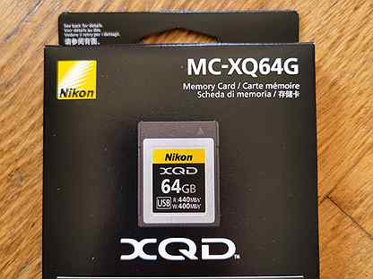 Карта памяти nikon mc xq64g xqd 64gb 440 400 mb s