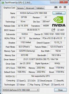 Видеокарта Palit GeForce GTX 1060 3G StormX