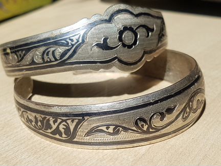 Два старинных браслета (Серебро)
