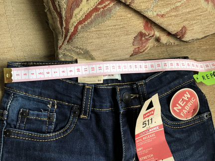Новые джинсы Levis оригинал 511 slim рост до 130