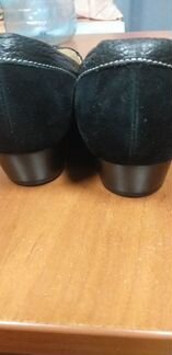 Туфли замша с кожей