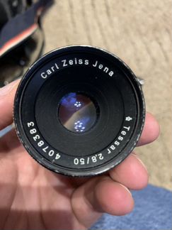 Объектив carl zeiss jena tessar 2.8/50