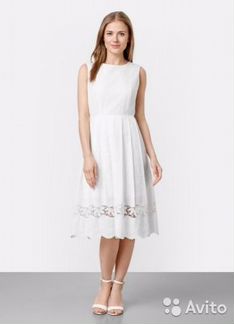 Белое новое платье Ostin 44 или обмен