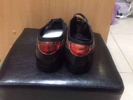Ботинки мужские, gucci,натуральное кожа