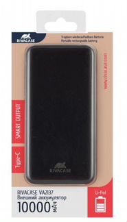 Внешний аккумулятор VA2137 10000mAh фирмы rivacase