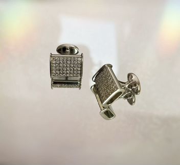 Запонки с бриллиантами
