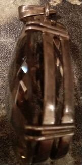 Кулон Дымчатый топаз в серебре