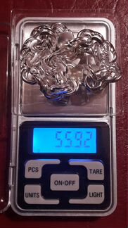 Серебряный браслет «Бисмарк» 55.92гр. 22см