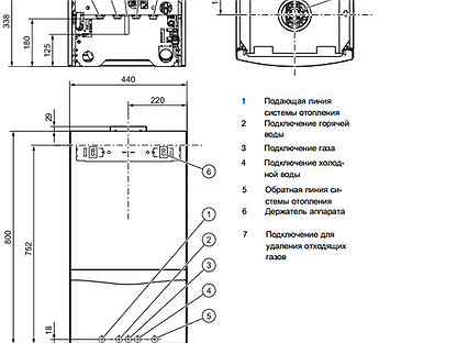 Схема подключения газового котла вайлант турбо