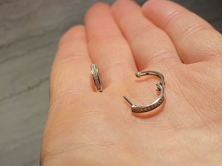 Серьги Sunlight из белого золота с бриллиантами