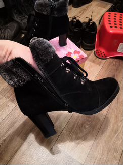 Полусапоги, ботинки замшевые