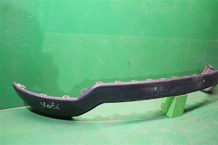 Юбка бампера задняя Skoda Yeti рестайлинг 2014