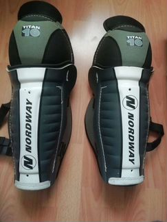 Щитки хоккейные Nordway titan 10 новые размер 14